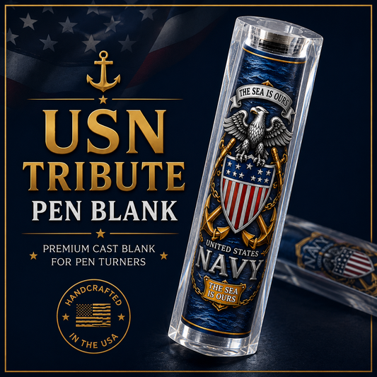 USN Tribute Pen Blank – “The Sea Is Ours”