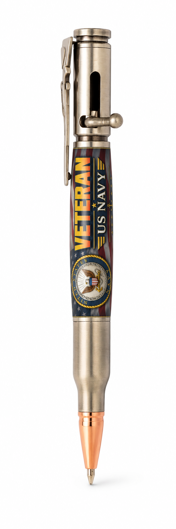 US Navy Veteran Universal Artwork Bolt Action Pen Mock Up