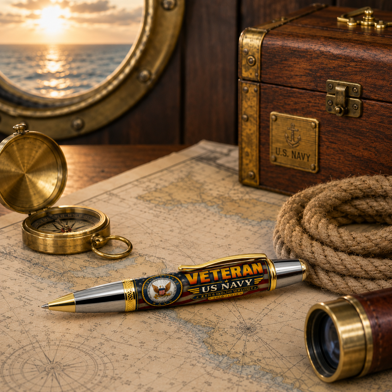 US Navy Veteran Custom Sample Artwork Sierra™ Pen life Card