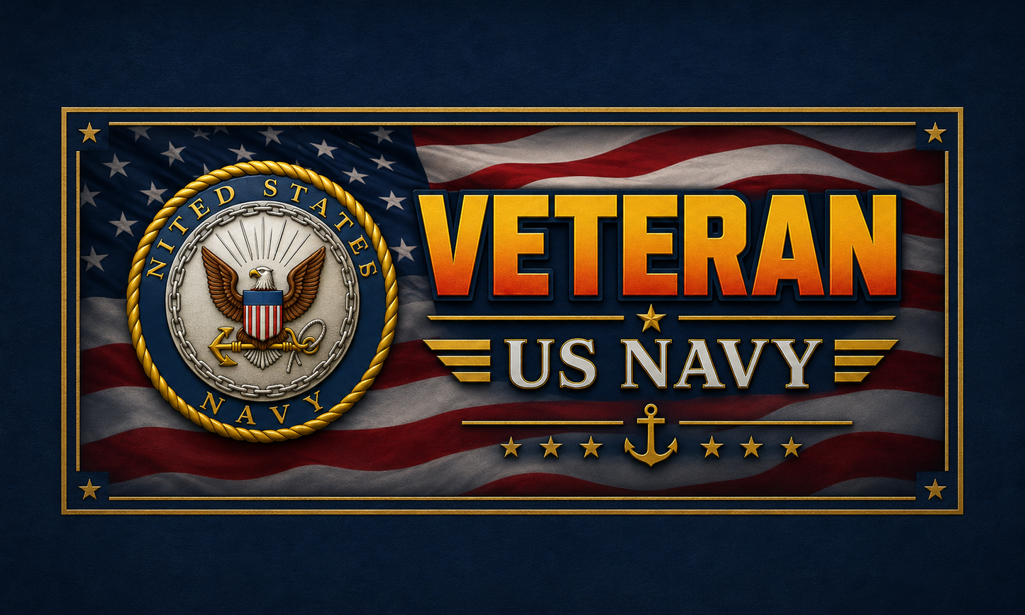 US Navy Veteran Artwork Universal