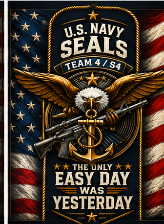 US Navy SEAL Team 4 tribute resin pen blank artwork