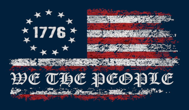 We The People 1776 Flag Bolt Action Pen Blank