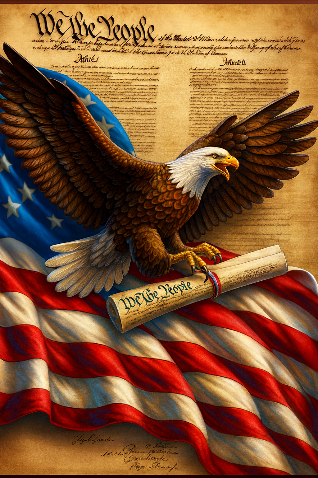 We the People American Heritage Resin Pen Blank