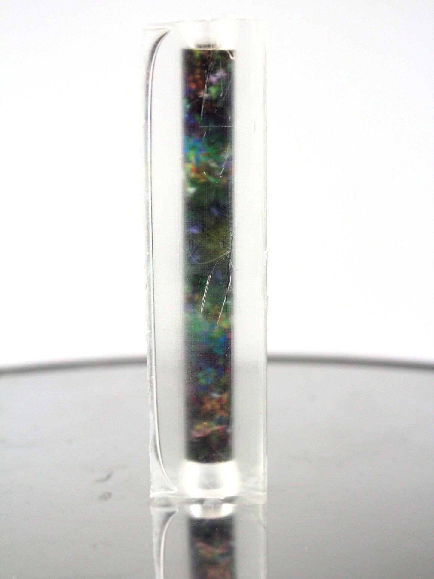 Resin Cast Pen Blank Fractal Flames Pattern Fractal Art for the Editor aka Tiny Giant Pen Kit