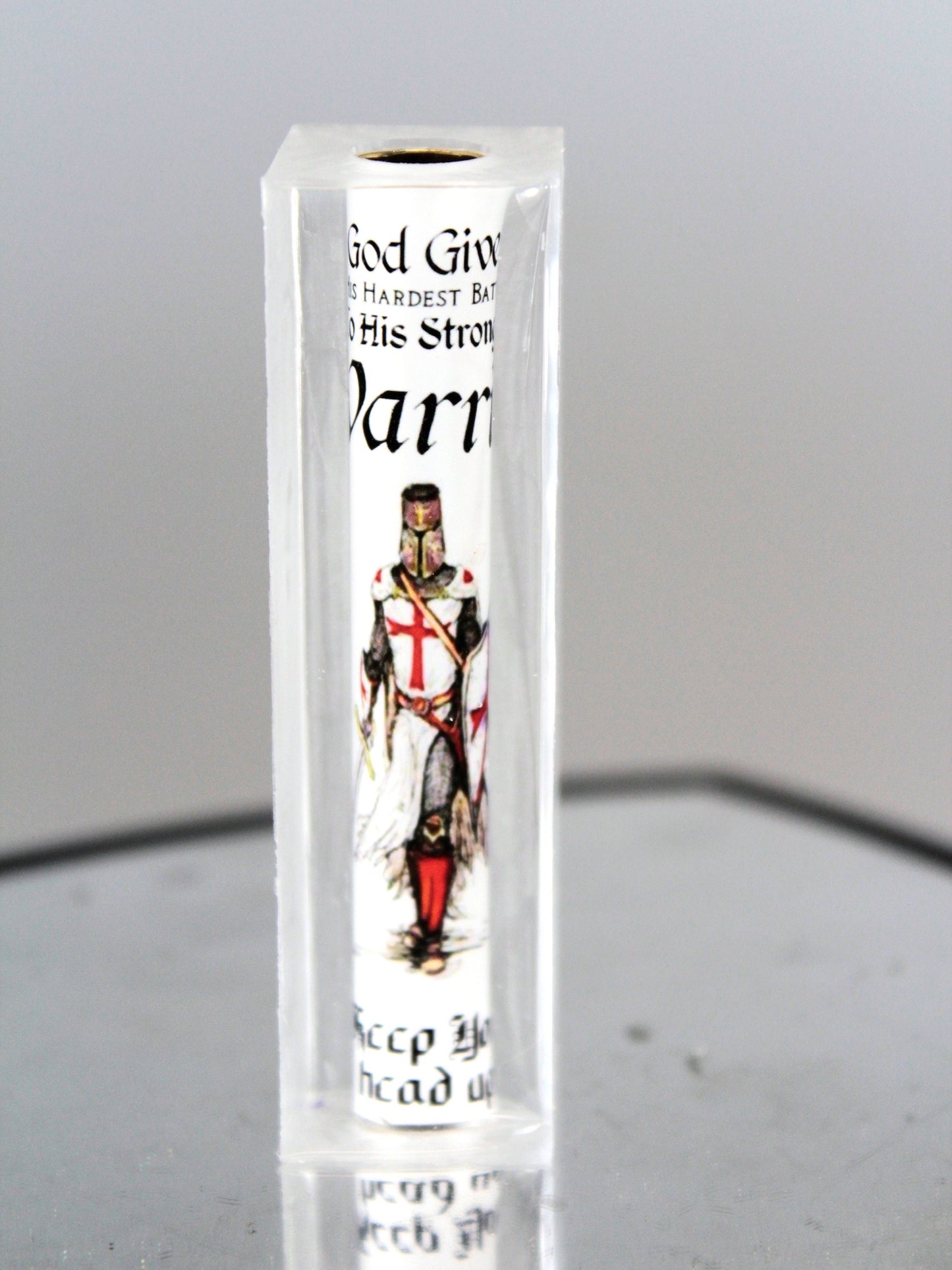 Templar Knight God's Warrior Resin Cast Pen Blank and Combo Pen Kits