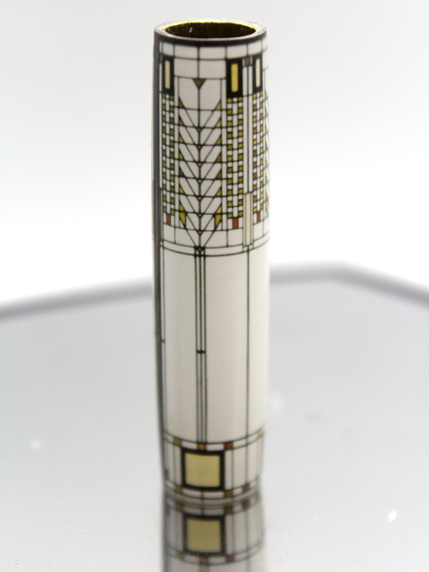 Frank Lloyd Wright - Tree of Life Stained Glass from Darwin D. Martin House Resin Cast Pen Blank for Classic Sierra Style Pen Kits