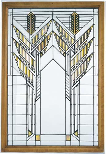 Frank Lloyd Wright - Sheaves of Wheat Stained Glass from Darwin D. Martin House Resin Cast Pen Blank for Classic Sierra Style Pen Kits